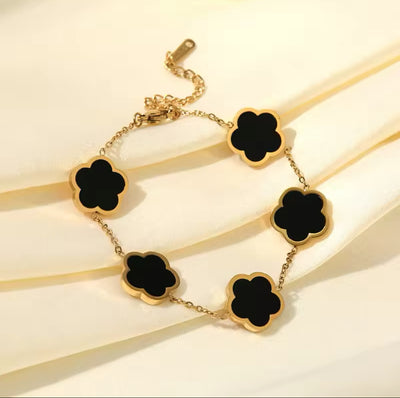 CLOVER BRACELET (BLACK)