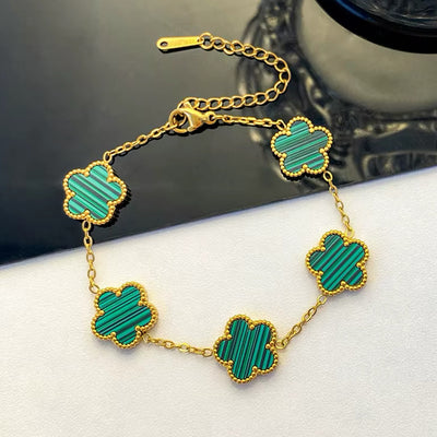 CLOVER BRACELET (GREEN)